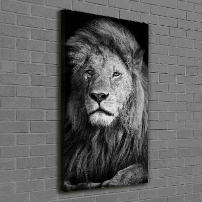 Canvas wall art Portrait of a lion