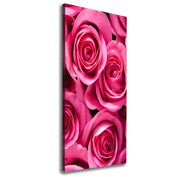 Picture canvas print Pink roses