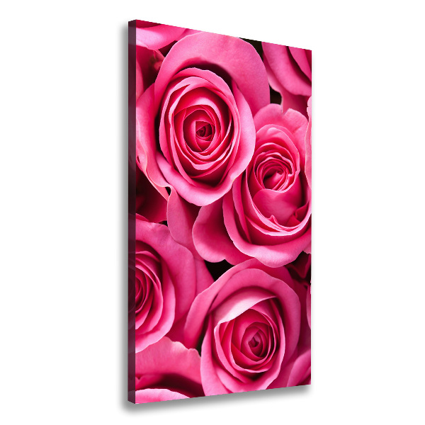 Picture canvas print Pink roses