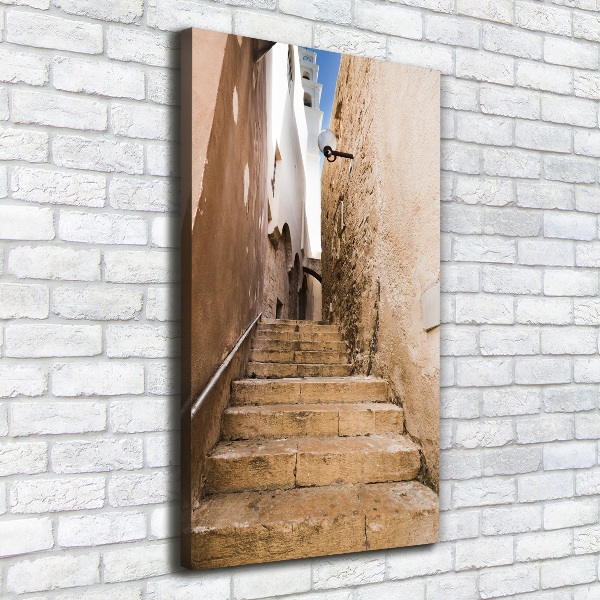 Wall art canvas large Israel streets