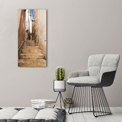 Wall art canvas large Israel streets