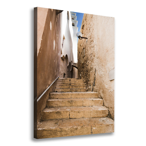 Wall art canvas large Israel streets