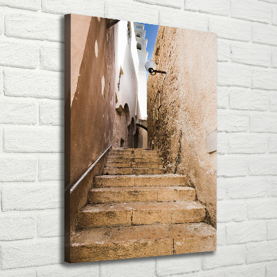 Wall art canvas large Israel streets