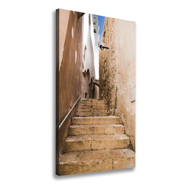 Wall art canvas large Israel streets