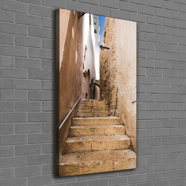 Wall art canvas large Israel streets