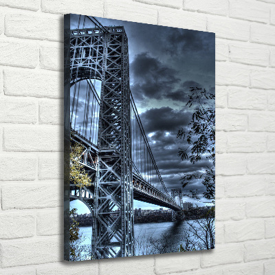 Wall art canvas New York bridge