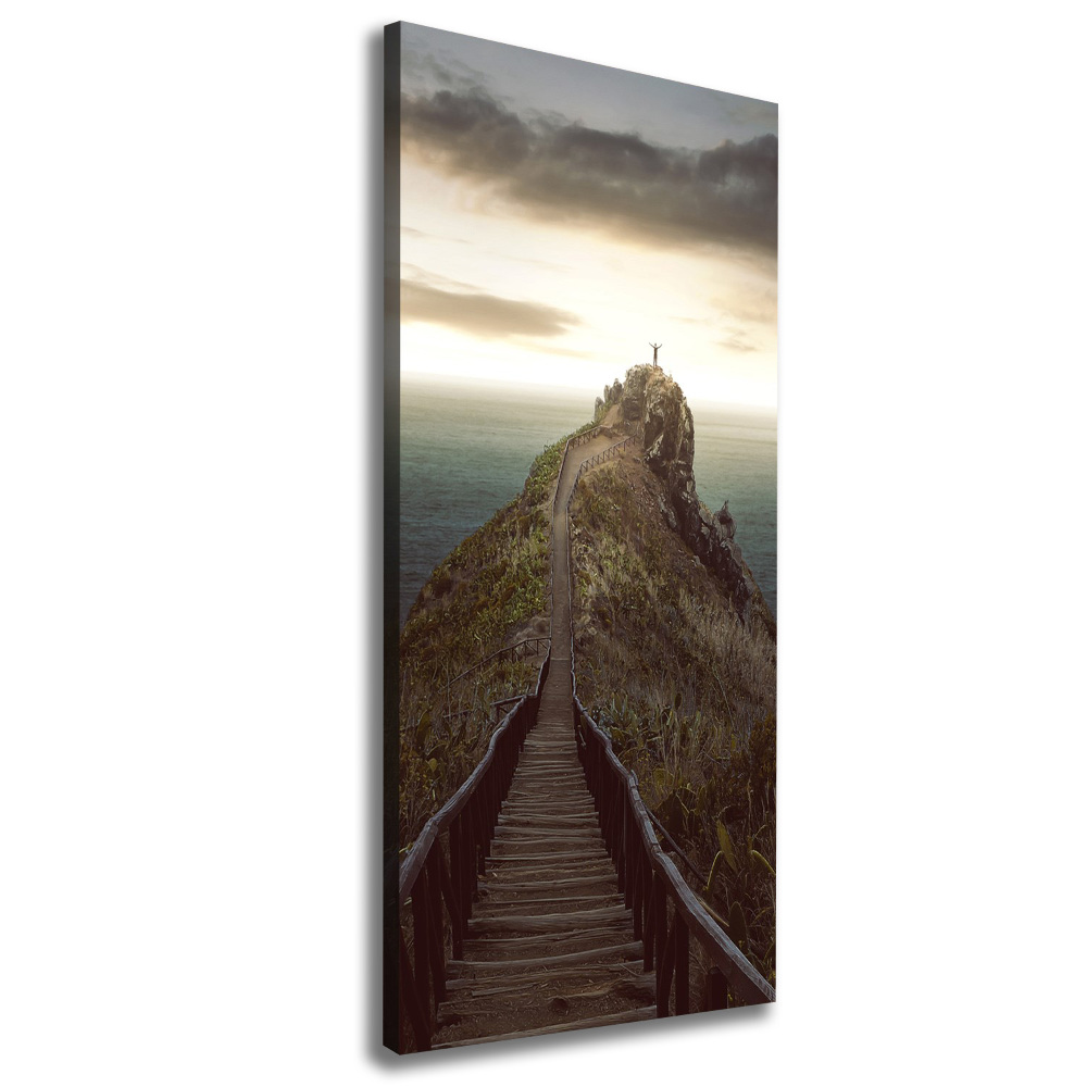 Large canvas wall art Path on the rock