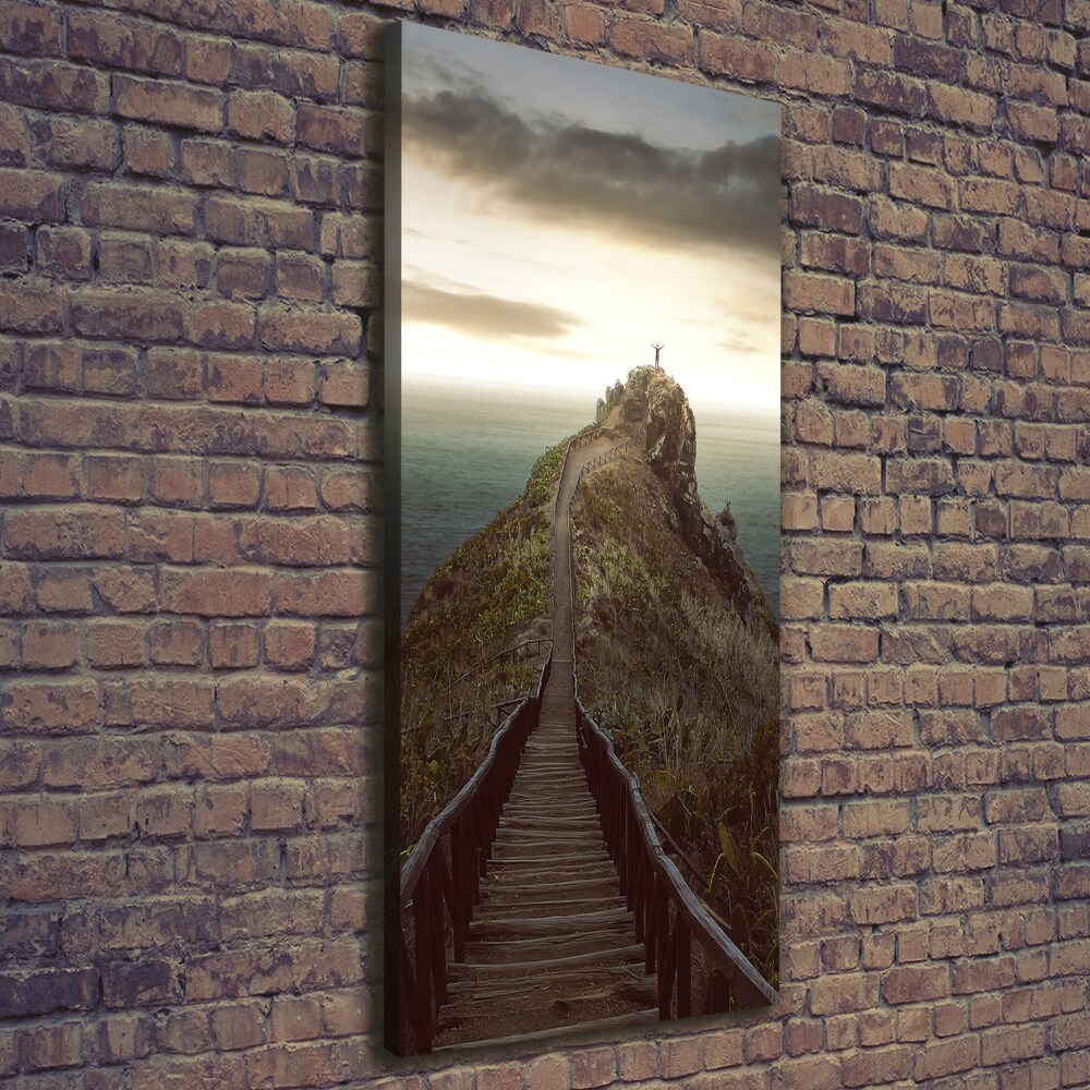 Large canvas wall art Path on the rock