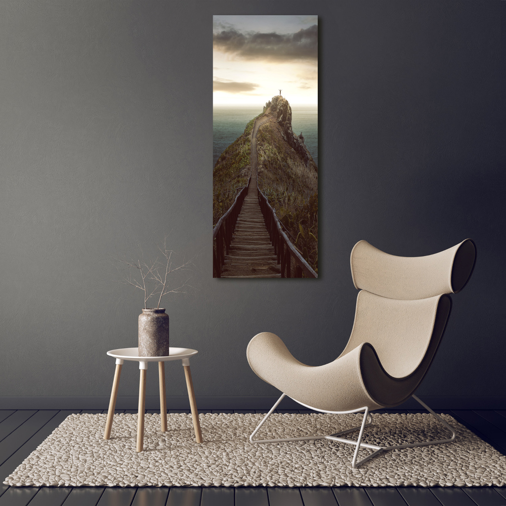 Large canvas wall art Path on the rock