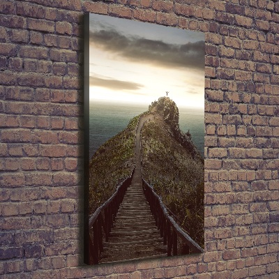 Large canvas wall art Path on the rock