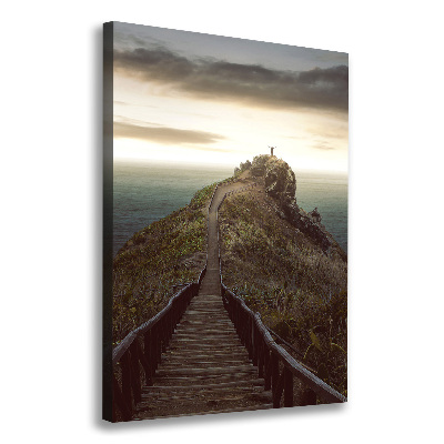 Large canvas wall art Path on the rock