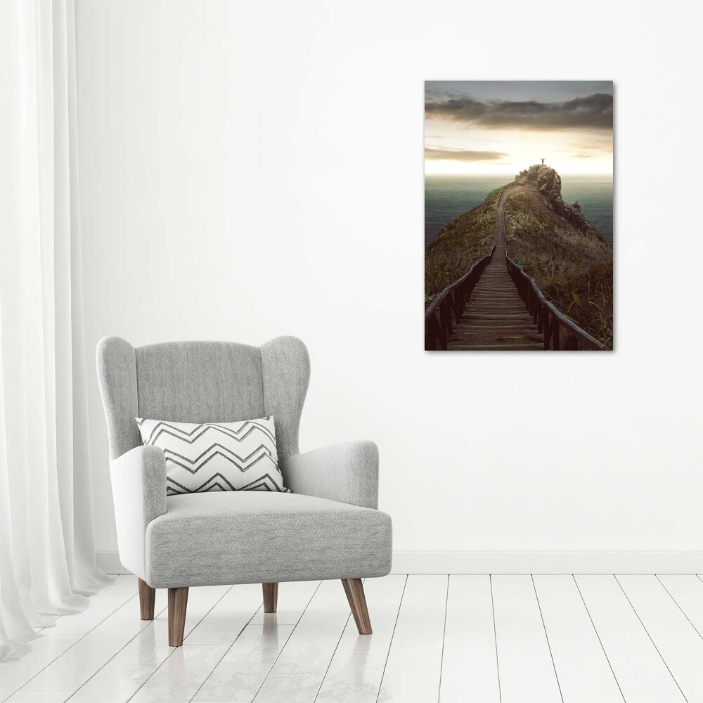 Large canvas wall art Path on the rock