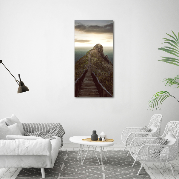 Large canvas wall art Path on the rock