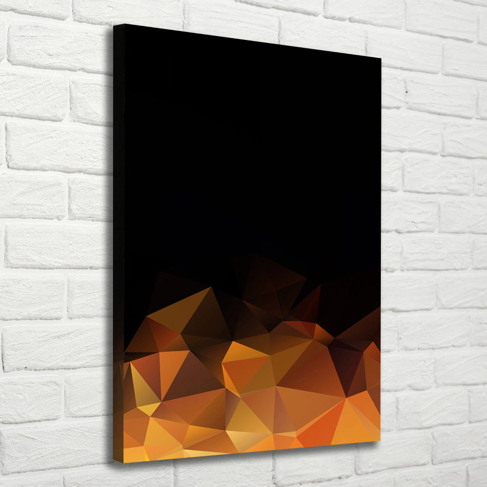 Canvas wall art Abstraction of the triangle