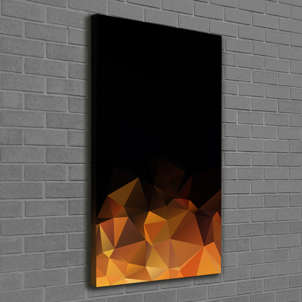 Canvas wall art Abstraction of the triangle