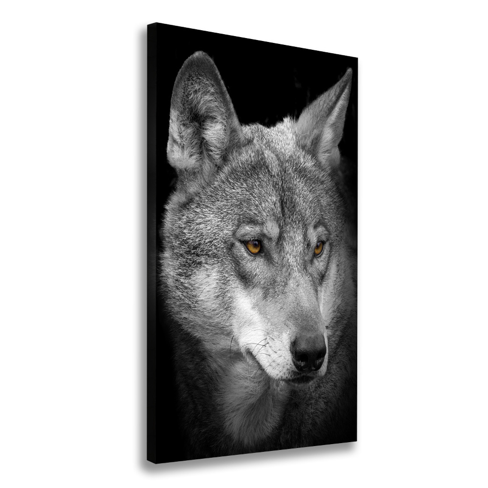 Canvas wall art Portrait of a wolf