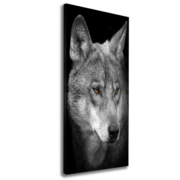 Canvas wall art Portrait of a wolf