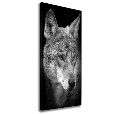 Canvas wall art Portrait of a wolf