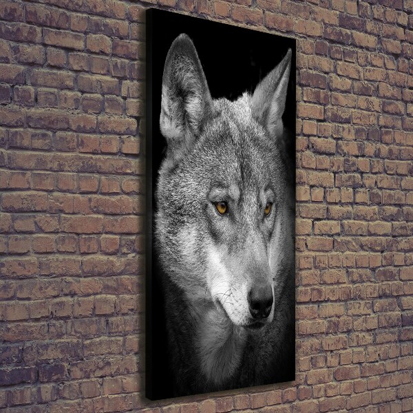 Canvas wall art Portrait of a wolf