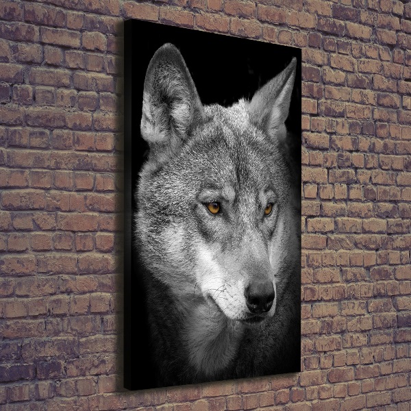 Canvas wall art Portrait of a wolf