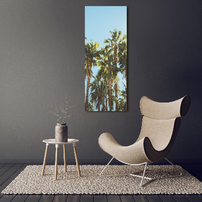 Large canvas wall art Palm trees