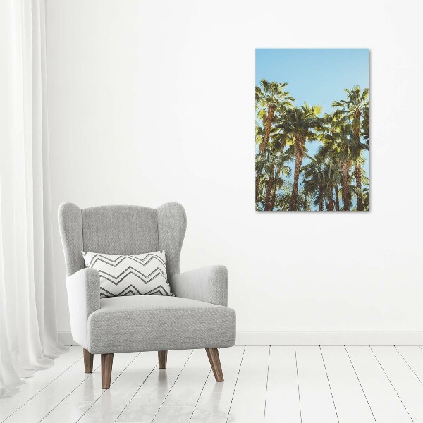 Large canvas wall art Palm trees