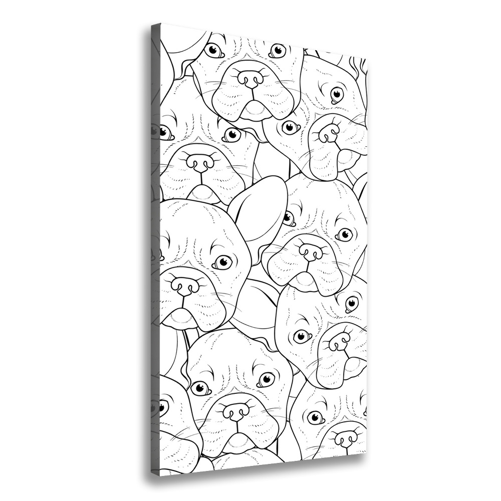 Wall art canvas French Bulldogs