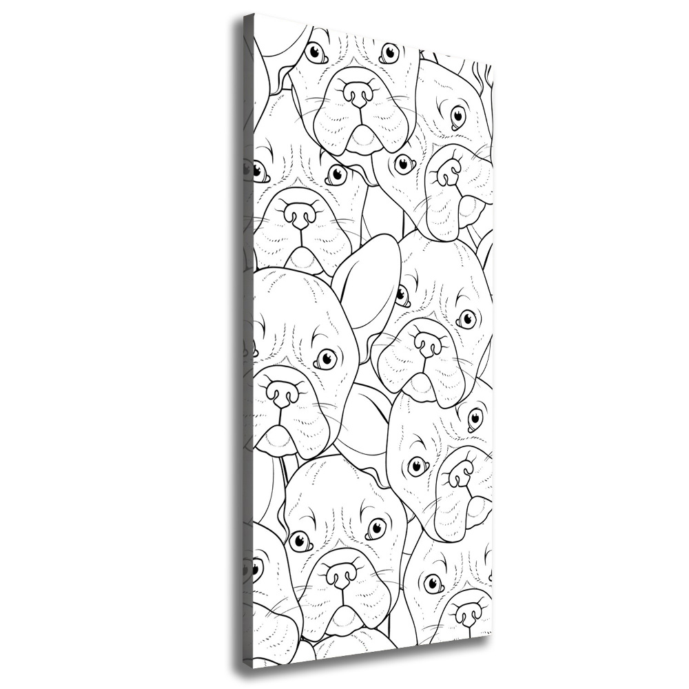 Wall art canvas French Bulldogs