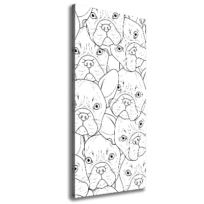 Wall art canvas French Bulldogs