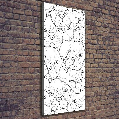 Wall art canvas French Bulldogs