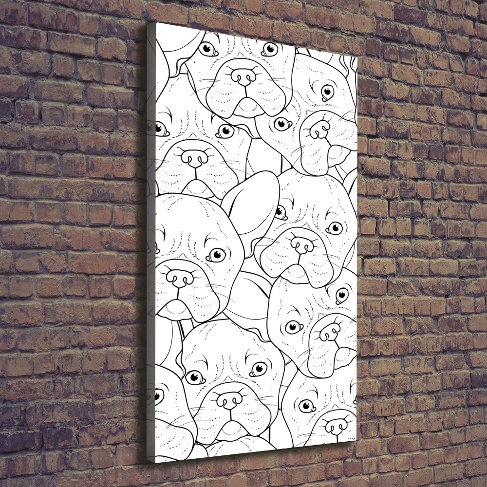 Wall art canvas French Bulldogs