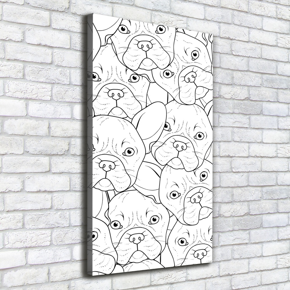 Wall art canvas French Bulldogs