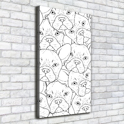 Wall art canvas French Bulldogs