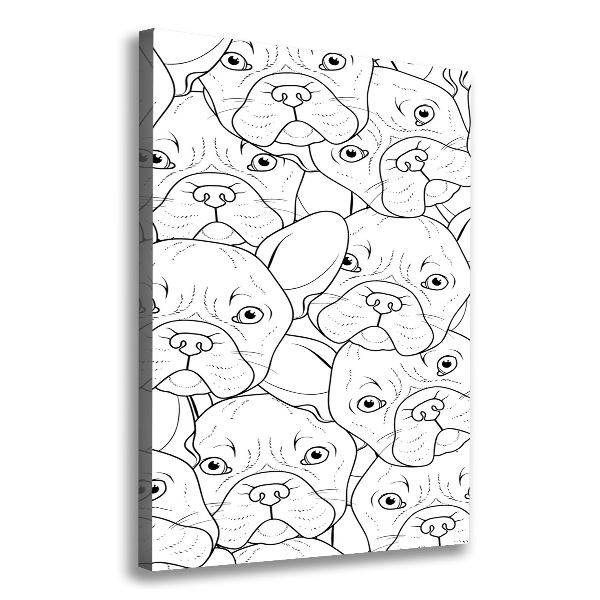 Wall art canvas French Bulldogs