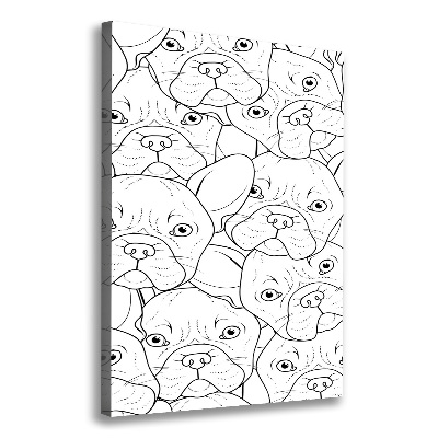 Wall art canvas French Bulldogs