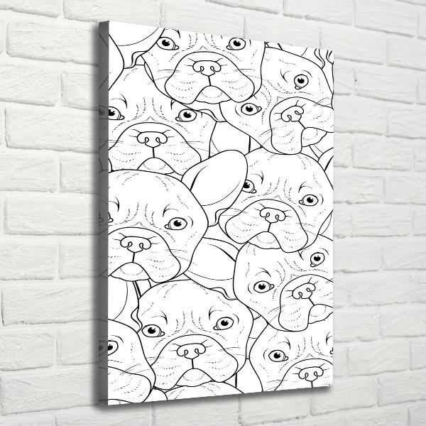 Wall art canvas French Bulldogs