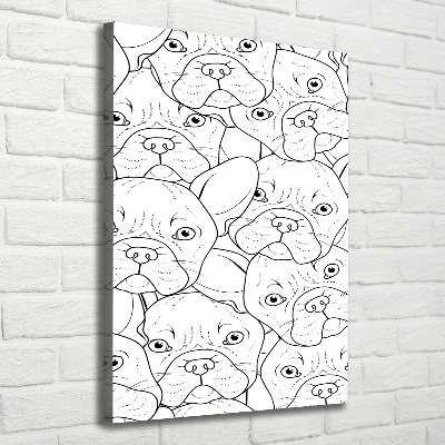 Wall art canvas French Bulldogs