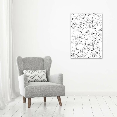 Wall art canvas French Bulldogs