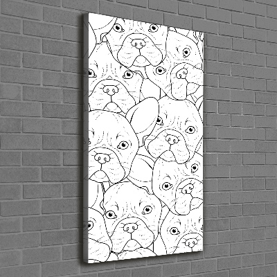 Wall art canvas French Bulldogs