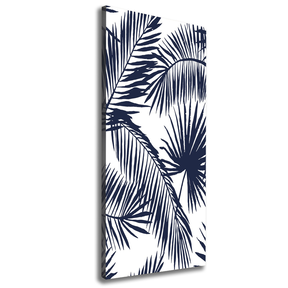 Wall art canvas large Palm leaves