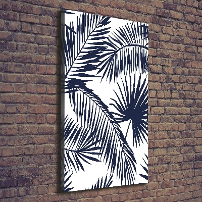 Wall art canvas large Palm leaves