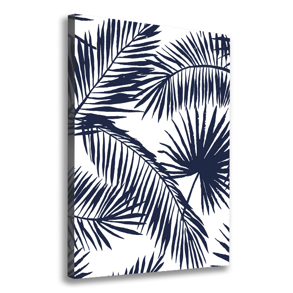 Wall art canvas large Palm leaves