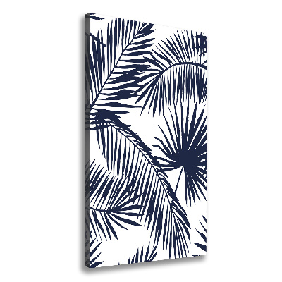 Wall art canvas large Palm leaves