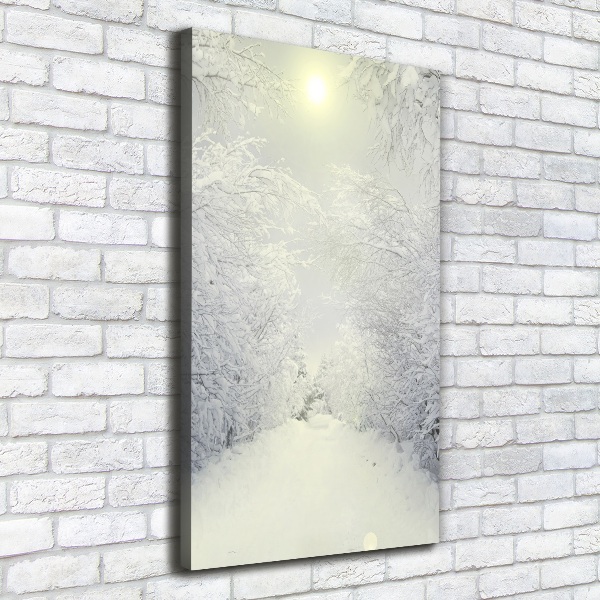 Canvas wall art Forest in winter