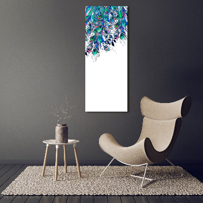 Canvas wall art Peacock feathers