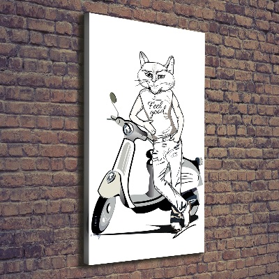 Large canvas wall art Cat