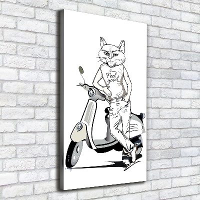 Large canvas wall art Cat