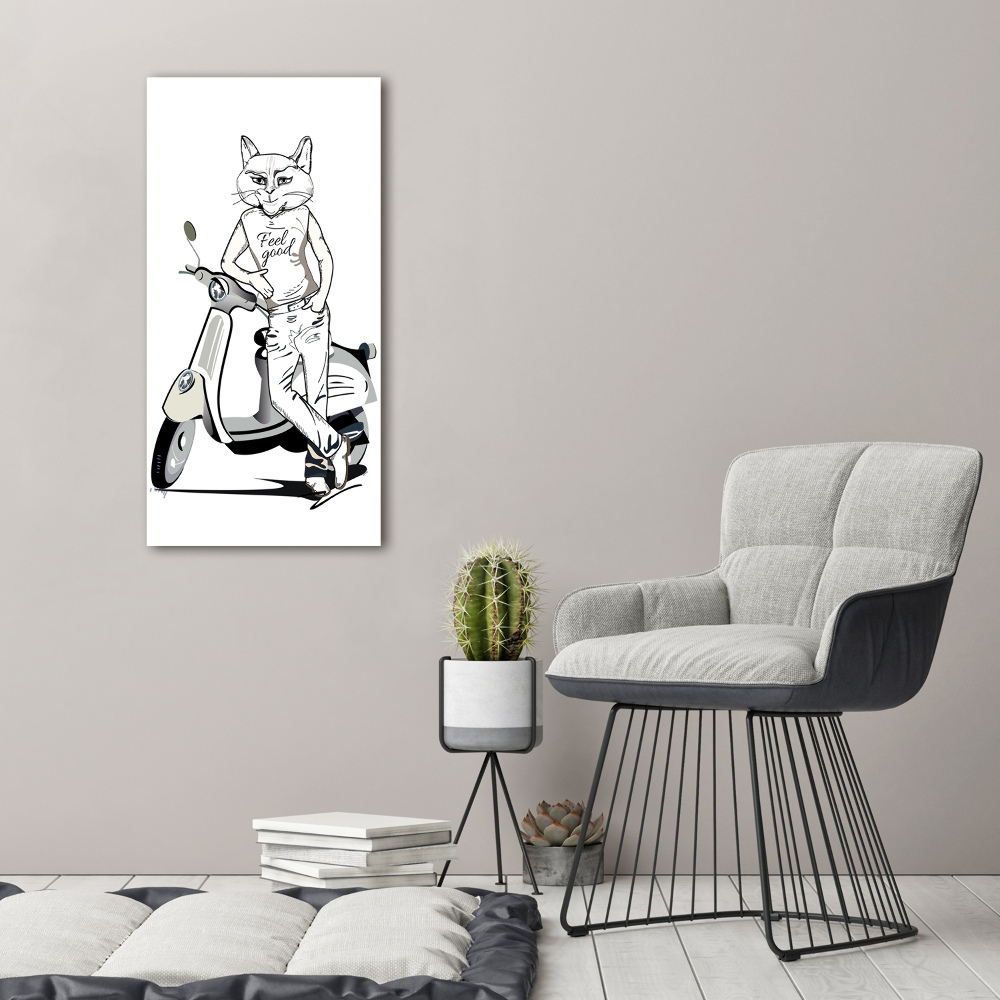 Large canvas wall art Cat