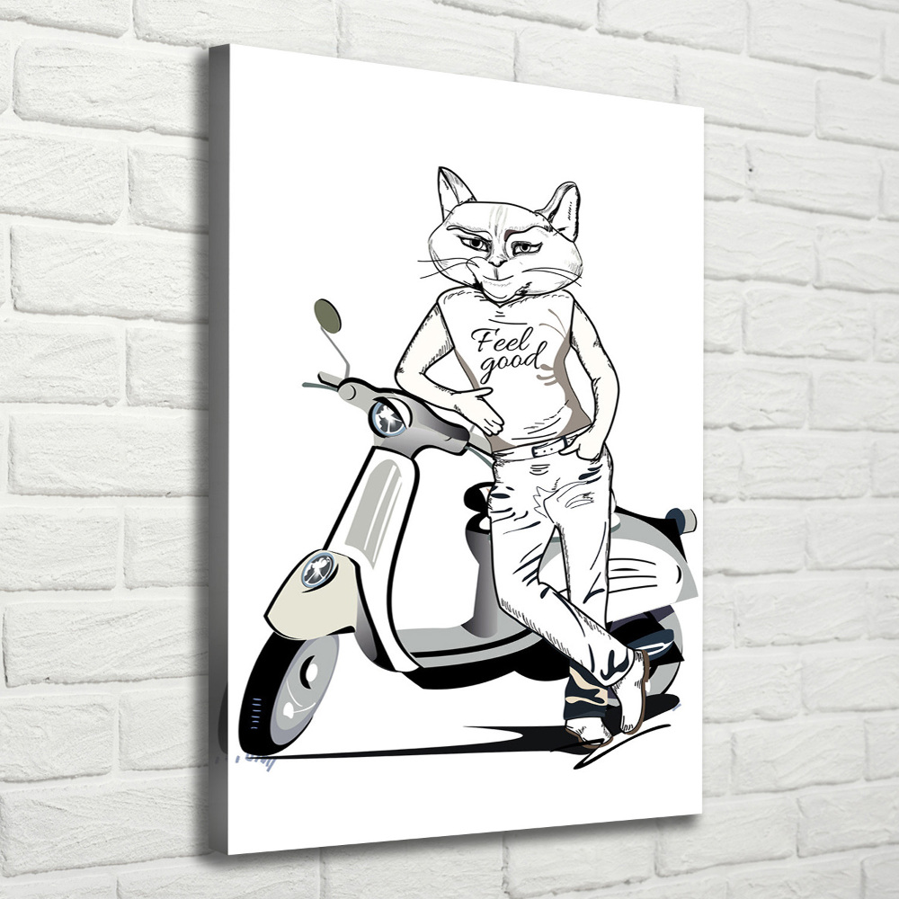 Large canvas wall art Cat