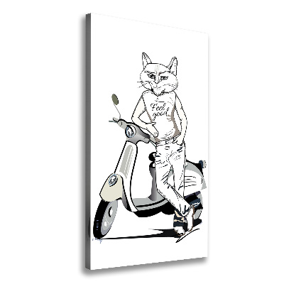 Large canvas wall art Cat